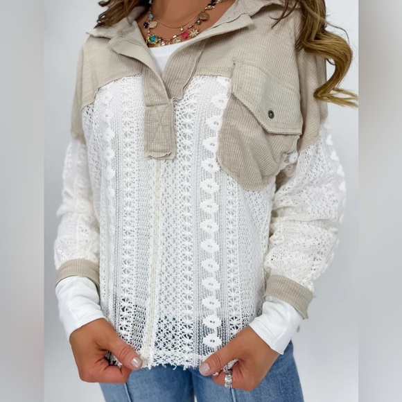 POL Crochet and Knit Top - Picture 3 of 15